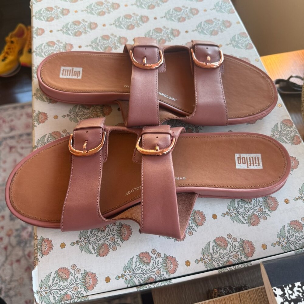 Fit Flop Gracie Two Strap Slide Sandals-- 11 - Picture 3 of 4